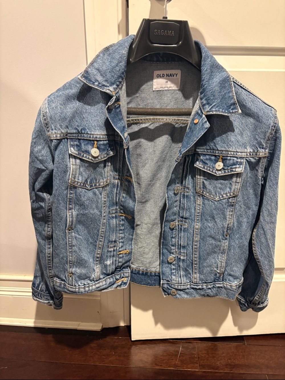 Old Navy Medium Blue Denim Trucker Jacket